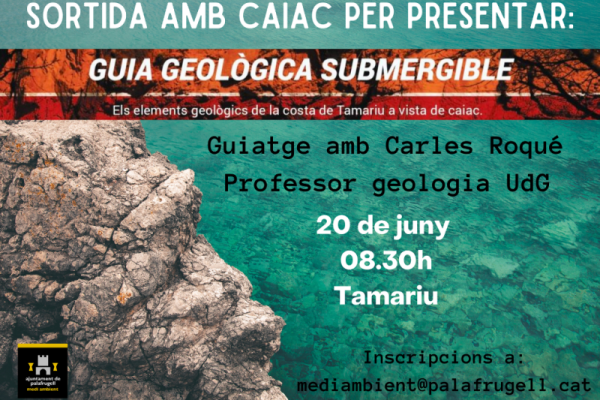 Sortida en caiac per presentar la Guia geològica del litoral de Tamariu